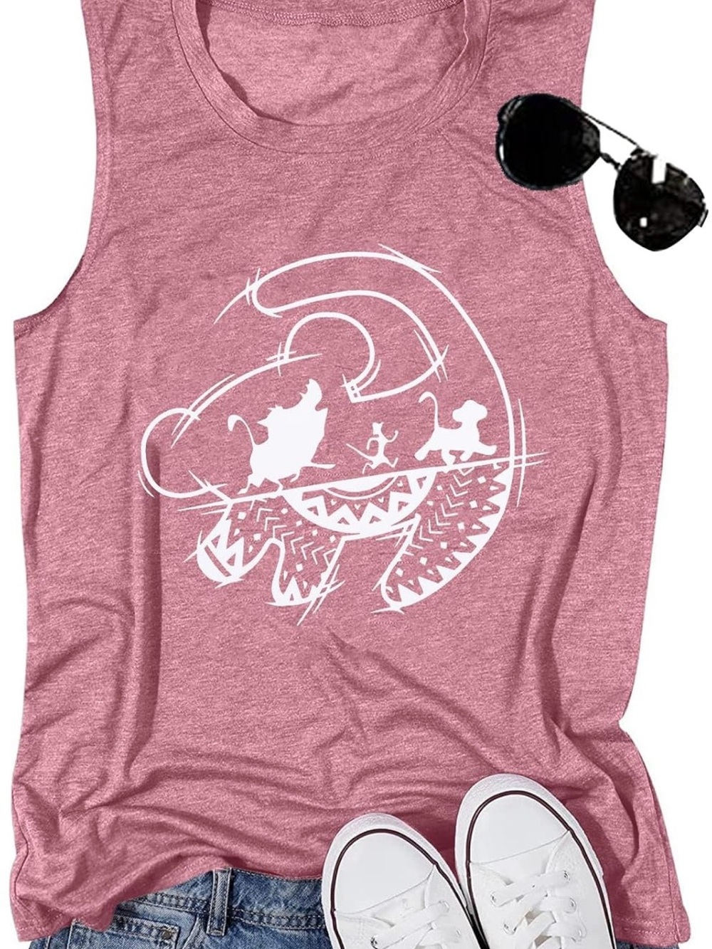 Women’s Pink Lion King Graphic Tank - Large (New in Bag)